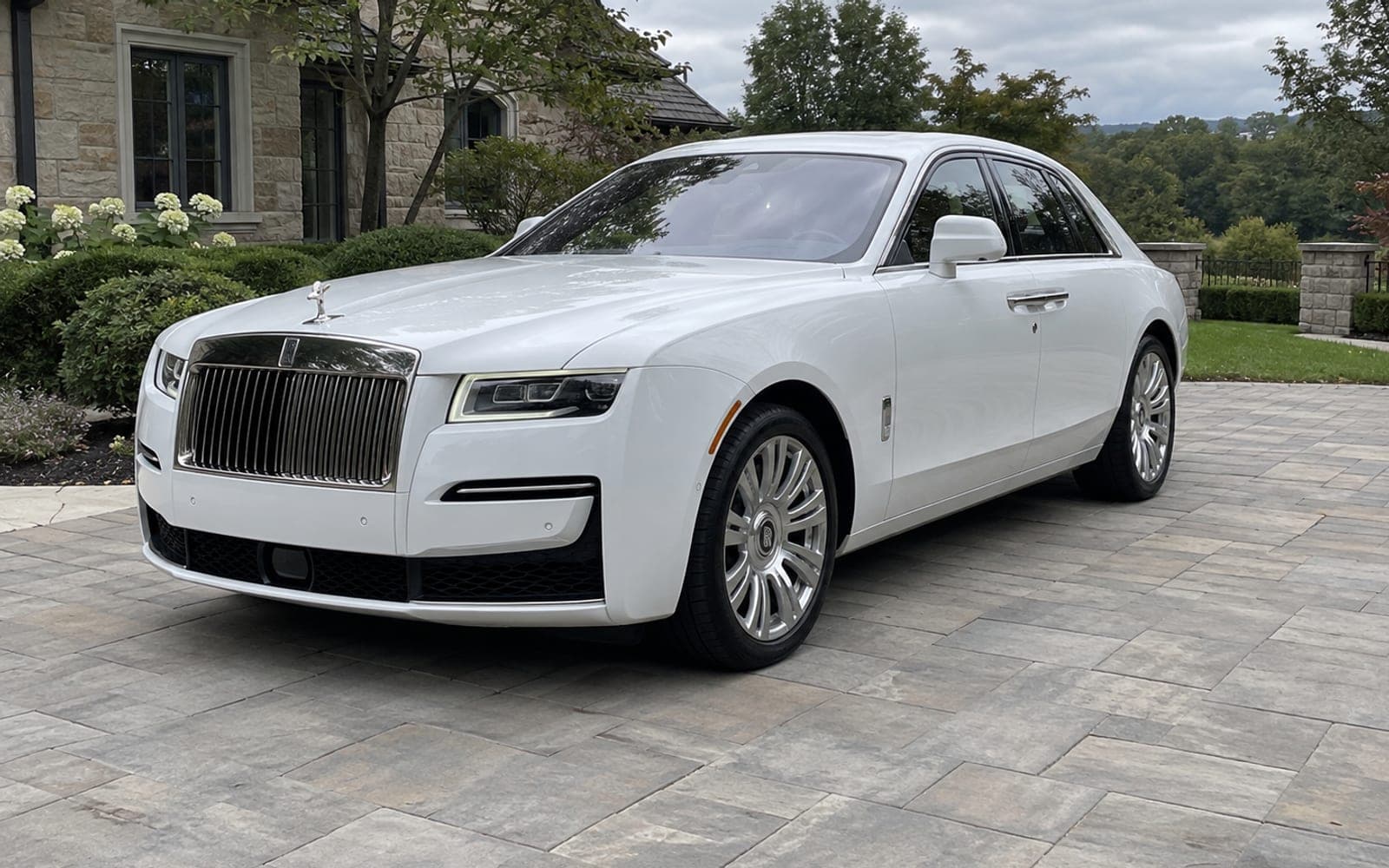 A luxury sedan after paint protection work